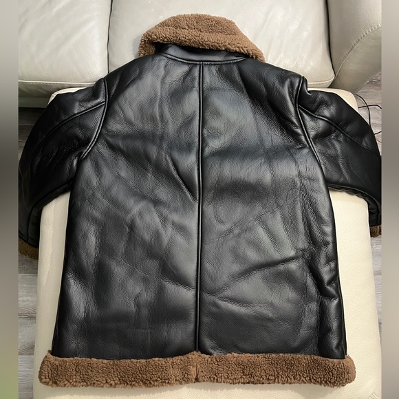 NWT - Koolaburra by UGG Women’s Faux Leather Shearling Biker Jacket - Size L - Picture 8 of 12